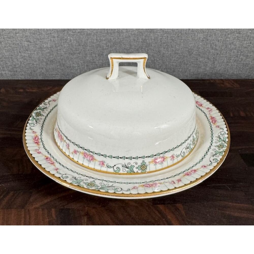 Vintage Homer Laughlin Lidded Butter Dish